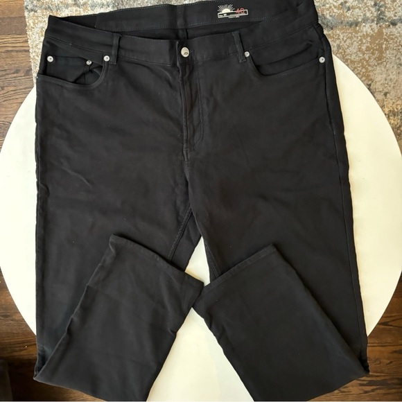 Faherty Stretch Terry 5-Pocket Pant Onyx Black Men’s 40x32 NWOT Slim Straight - Picture 1 of 7